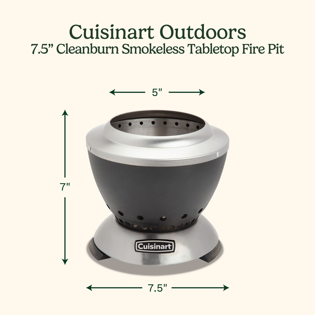 7.5&rdquo; Cleanburn Smokeless Tabletop Fire Pit 2