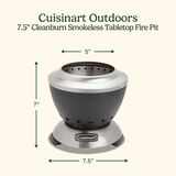 7.5&rdquo; Cleanburn Smokeless Tabletop Fire Pit 2