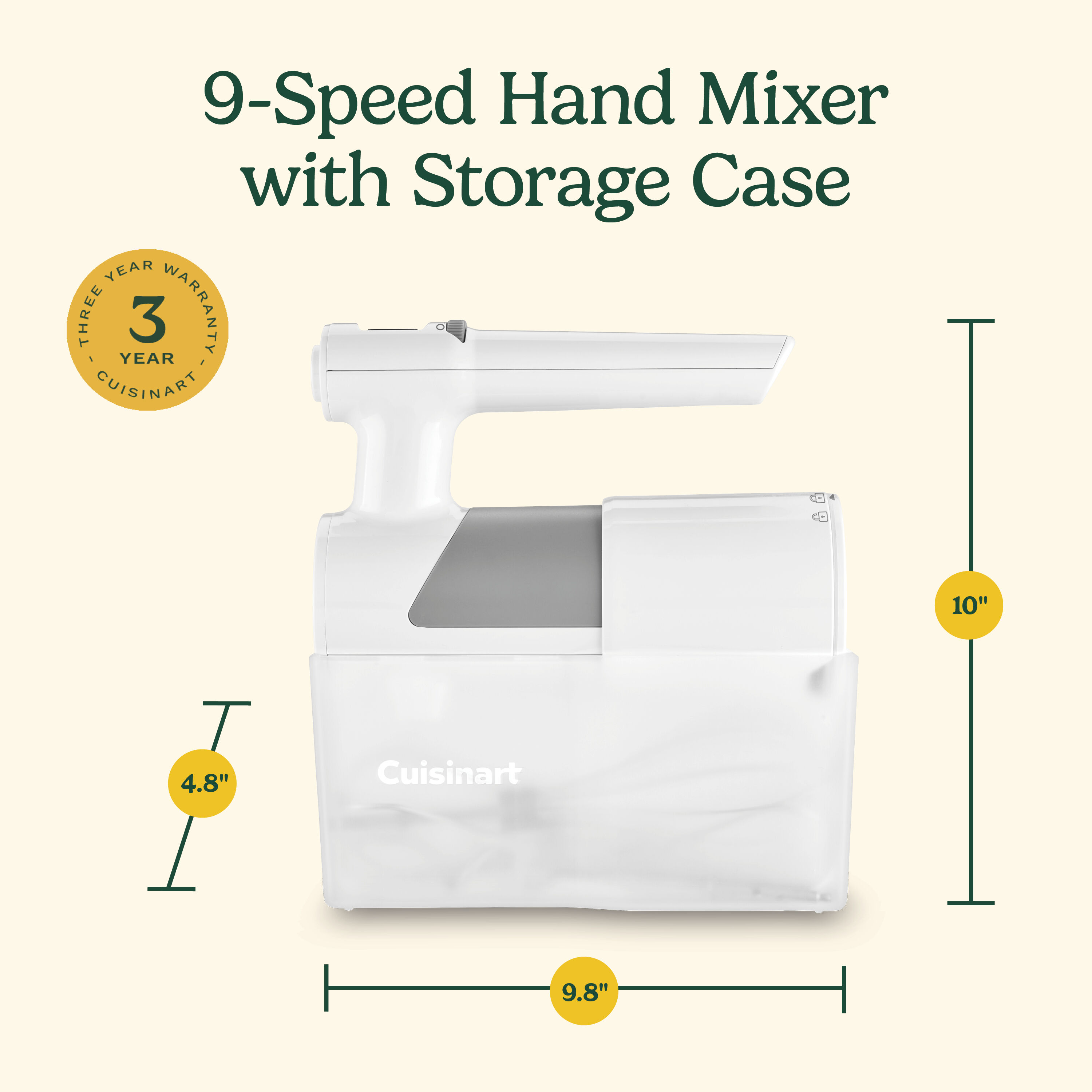 9 Speed Hand Mixer with Storage Case - Cuisinart