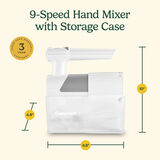 9 Speed Hand Mixer with Storage Case