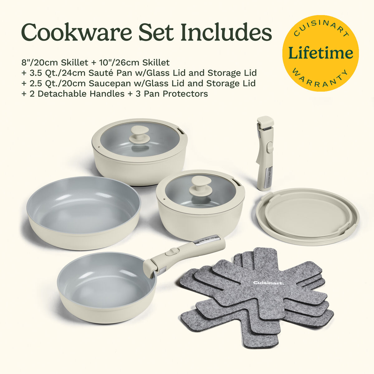 Clicksmart Edition ClickSmart™ Nonstick Detachable Handle Cookware - Cuisinart