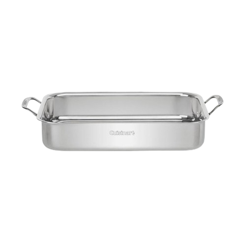 Discontinued Cuisinart 14" Lasagna Pan with Stainless Roasting Rack