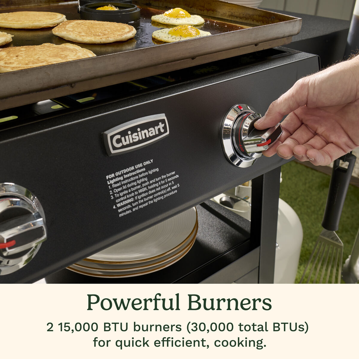 28" Outdoor Griddle with Hood 4