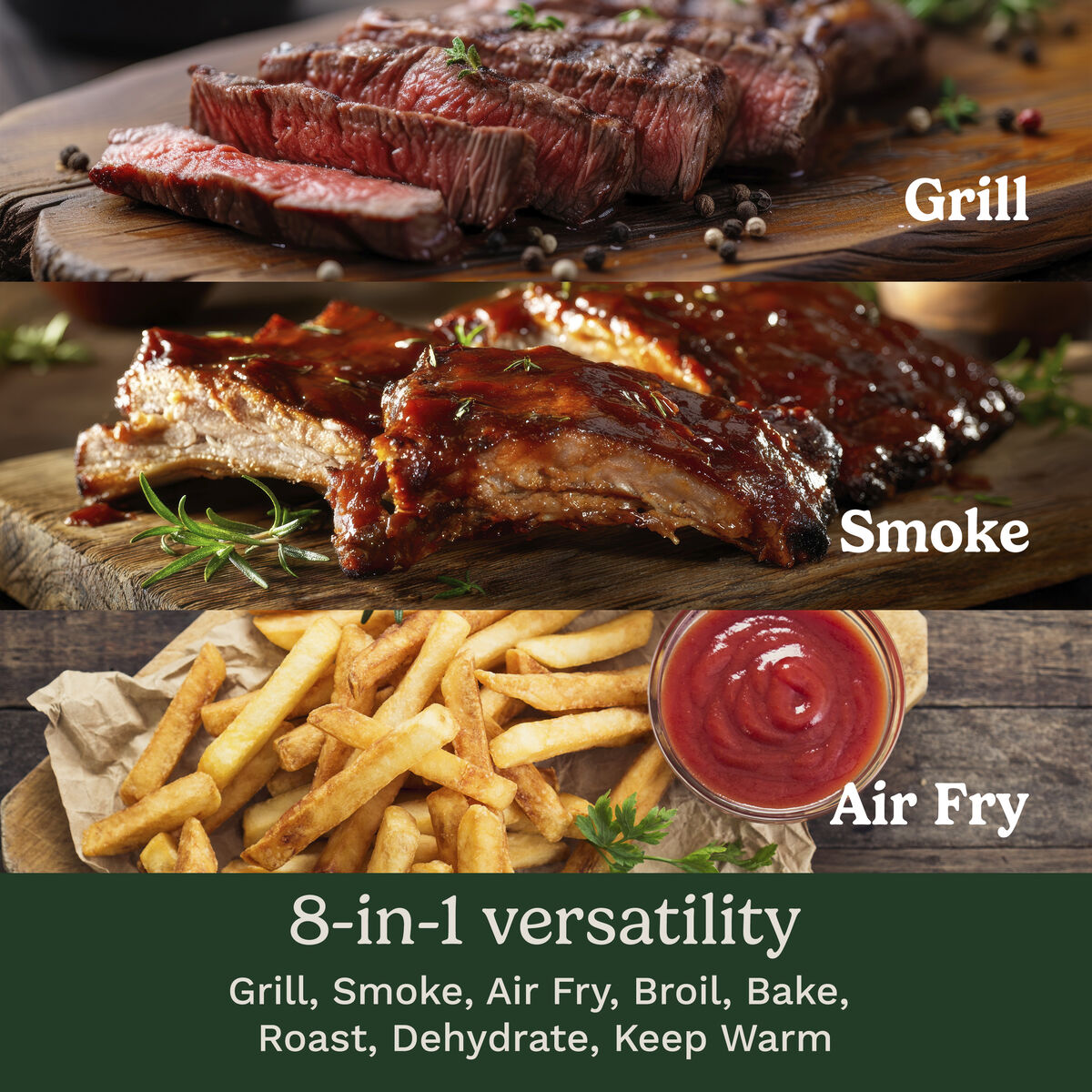 Flavorboost&trade; 8-in-1 Outdoor Electric Grill 2