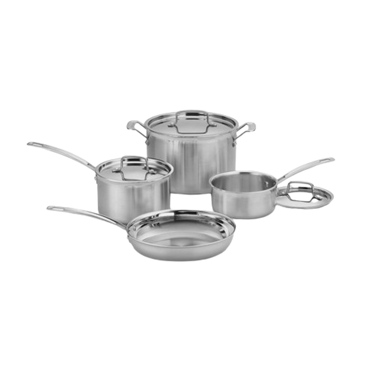 MultiClad Pro Triple Ply Stainless Cookware 7 Piece Set - Cuisinart