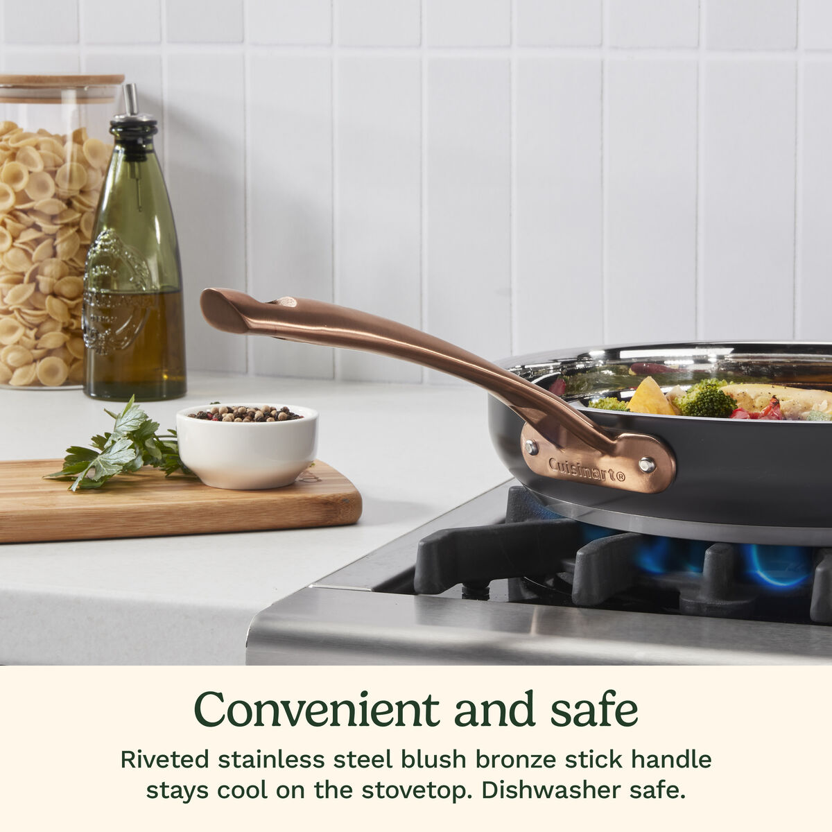 Matte Black Elegance 12&rdquo; Skillet w Helper Handle 7