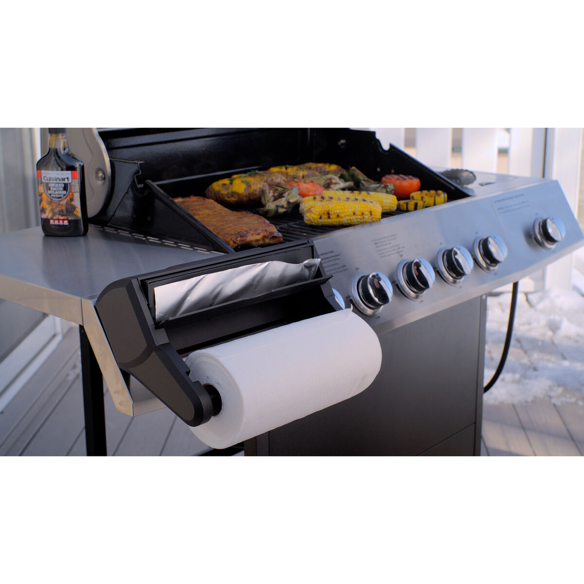 Magnetic Paper Towel and Foil Holder 14