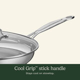 Chef's Classic&trade; Stainless 12" Skillet with Cover 3