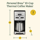 Personal Brew&trade; 10-Cup Thermal Coffee Maker 8