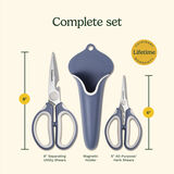 2-Piece Shears in Magnetic Holder 5