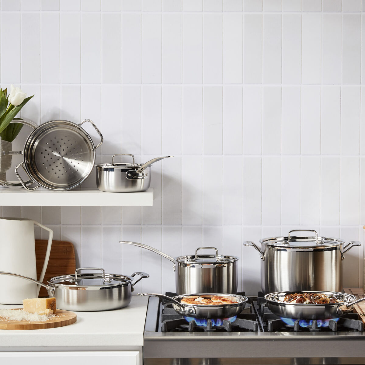 MultiClad Pro Triple Ply Stainless Cookware 12 Piece Set