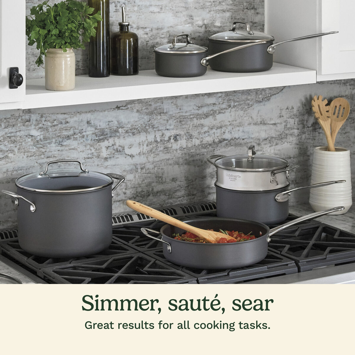 17 Piece Chef&rsquo;s Classic &trade; Nonstick Hard Anodized Set 4