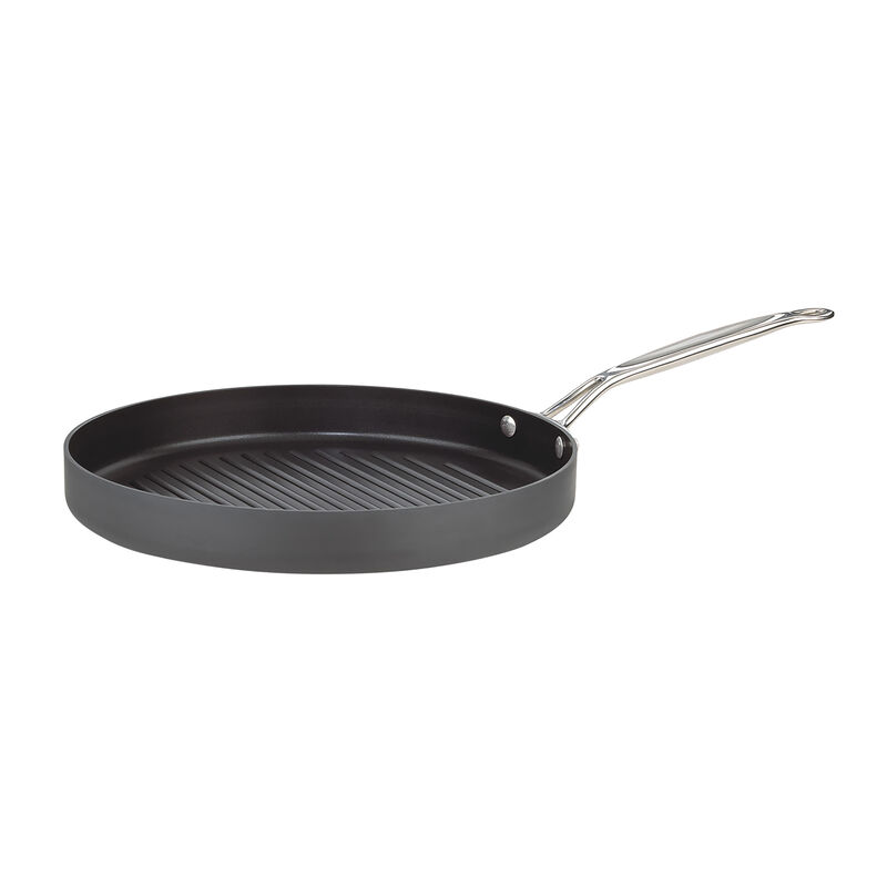 Chef's Classic&trade; Nonstick Hard Anodized 12" Round Grill Pan