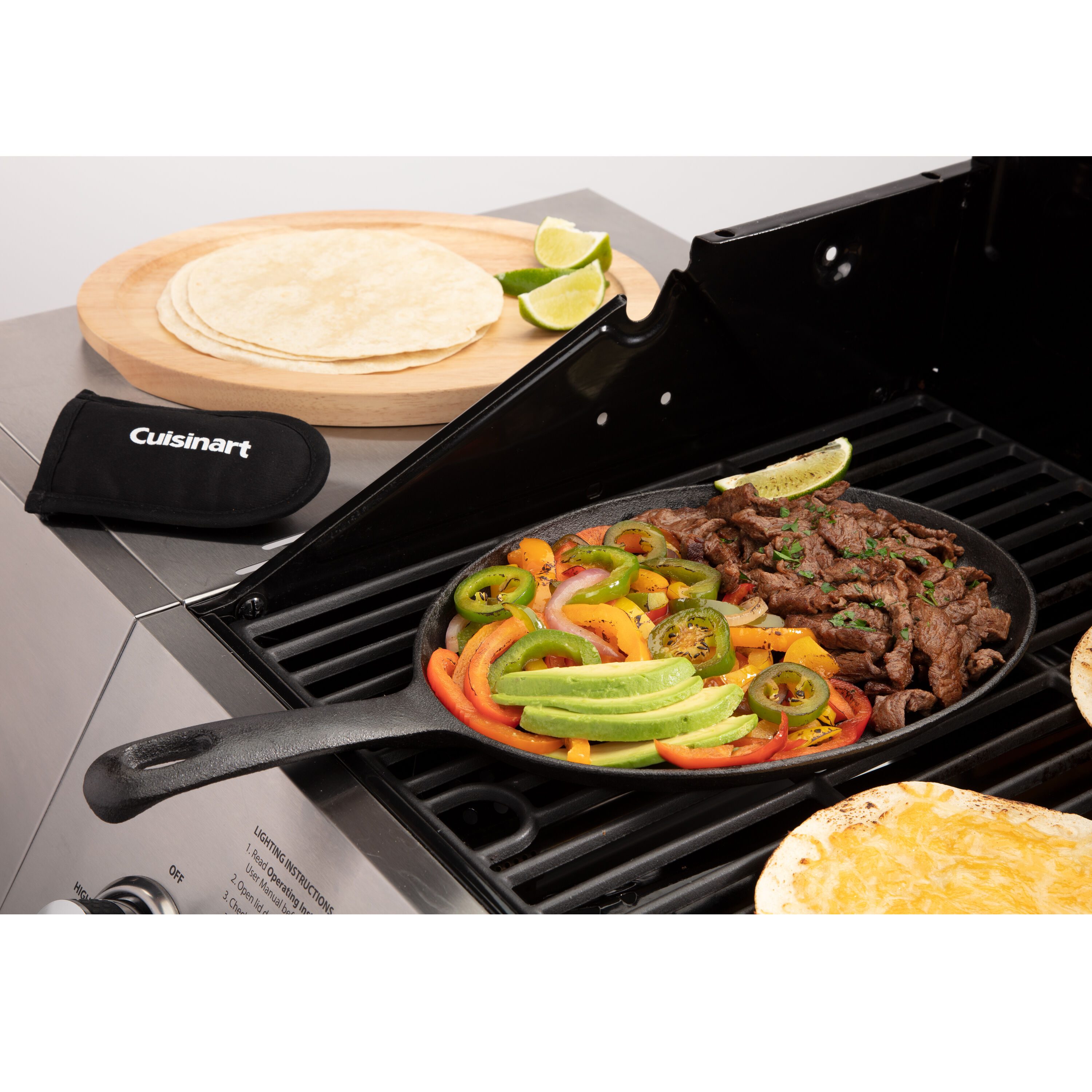 Cast Iron Fajita Skillet Set - Cuisinart