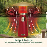 Portable Tabletop Patio Heater-Red 4