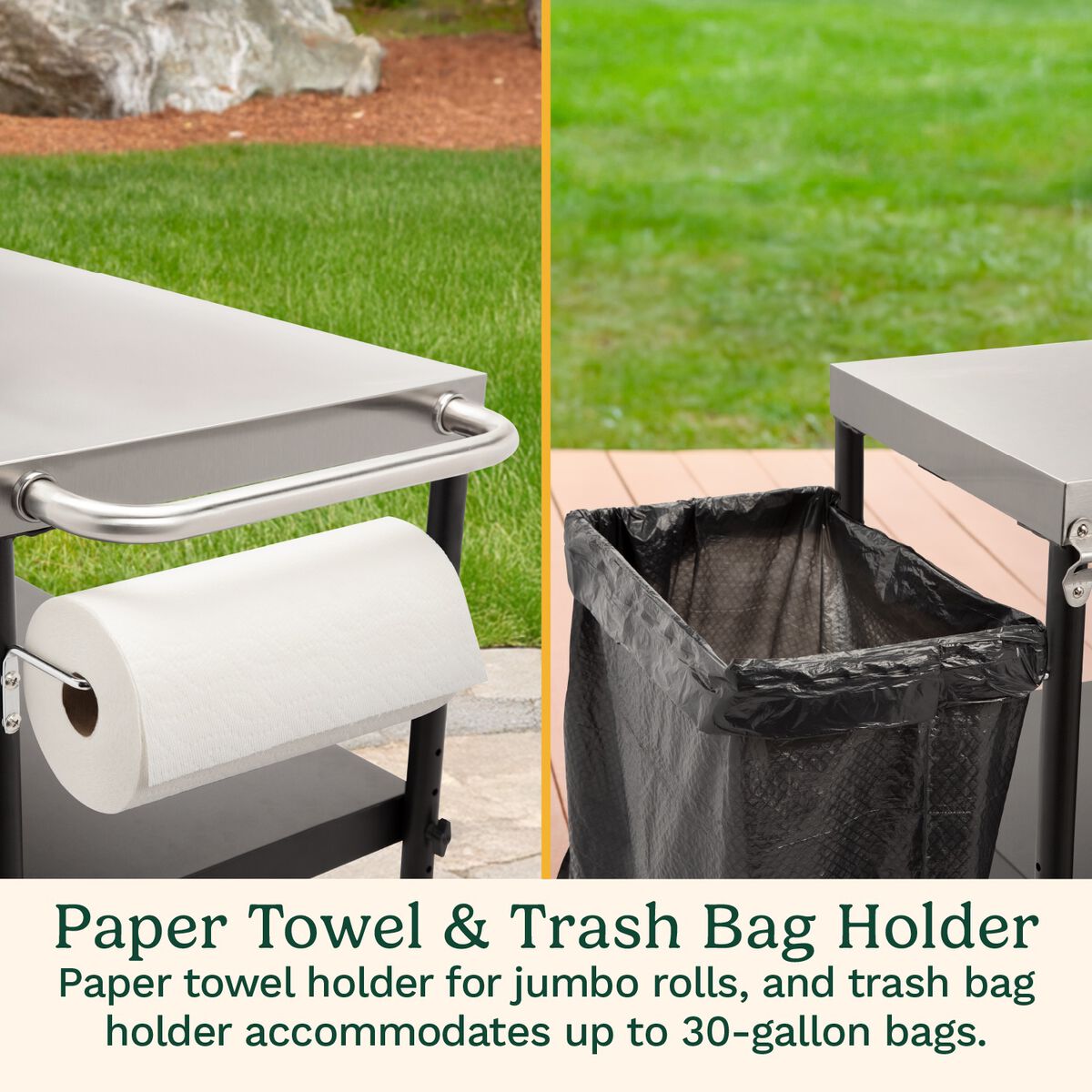 Outdoor BBQ Prep Cart 5