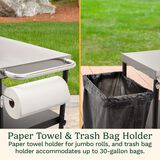 Outdoor BBQ Prep Cart 5
