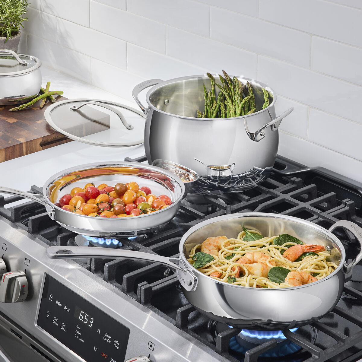 12-Pc PureClad&trade; Triple-Ply Stainless Steel Cookware Set 3