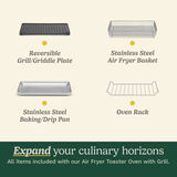 Air Fryer Toaster Oven with Grill