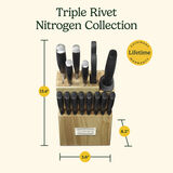 Nitrogen 15 Piece Cutlery Knife Block Set 7