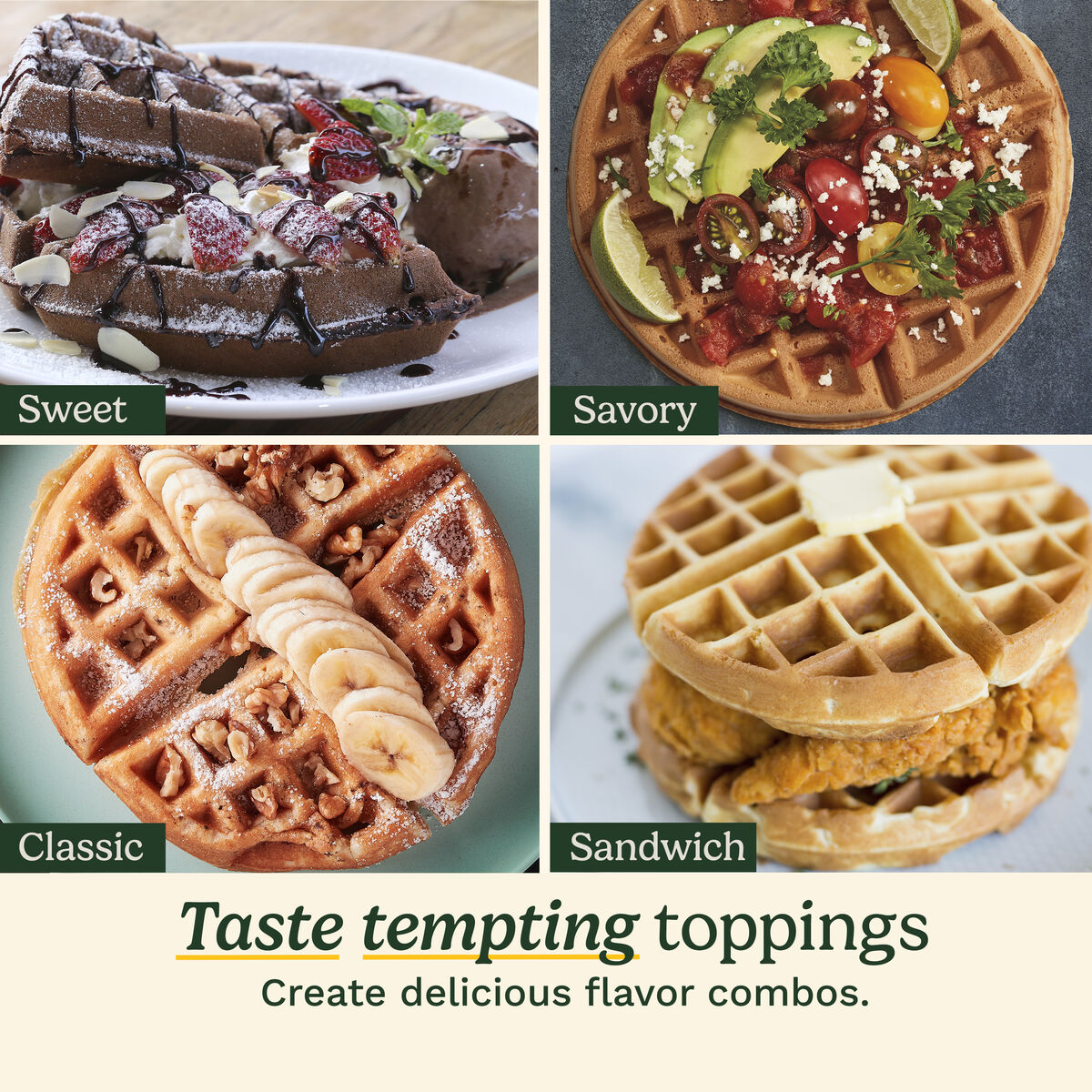 Double Flip Belgian Waffle Maker