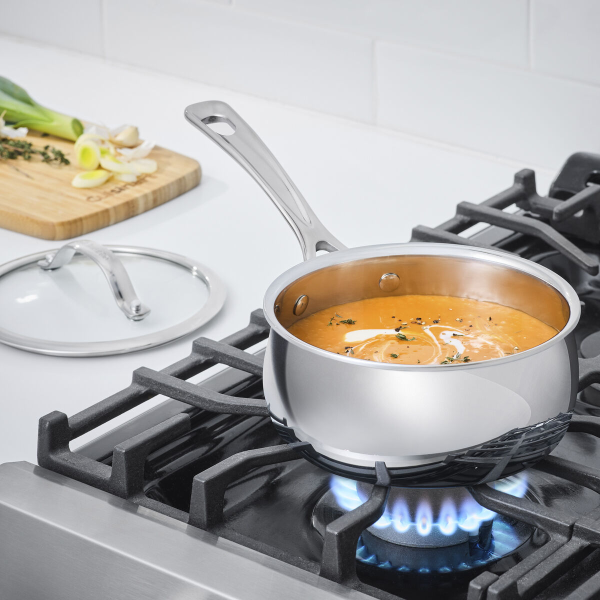 PureClad&trade; Triple-Ply 1.5 Qt. Stainless Steel Saucepan with Cover