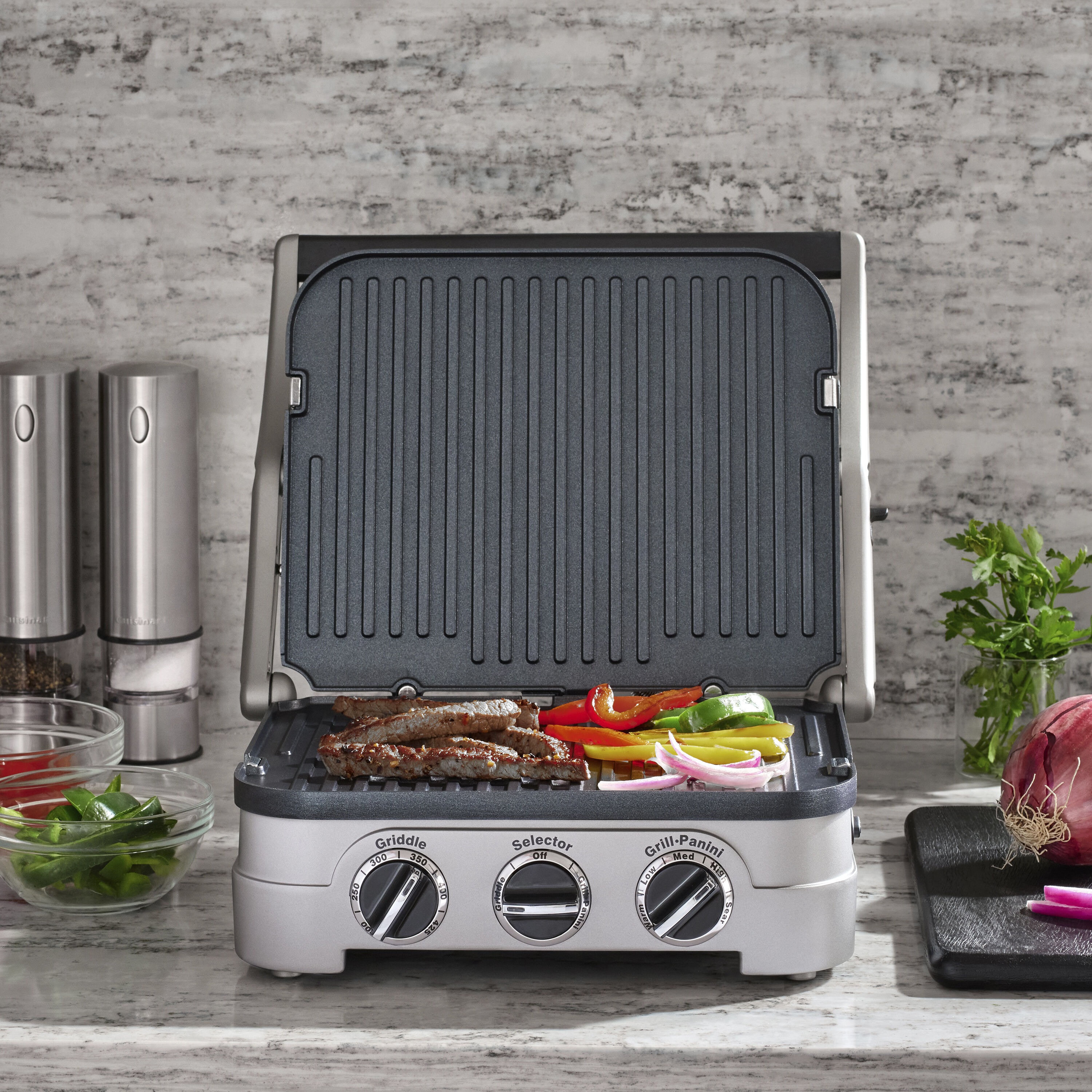 Griddler® Indoor Grill w/ Griddle & Panini Press | $30 Off