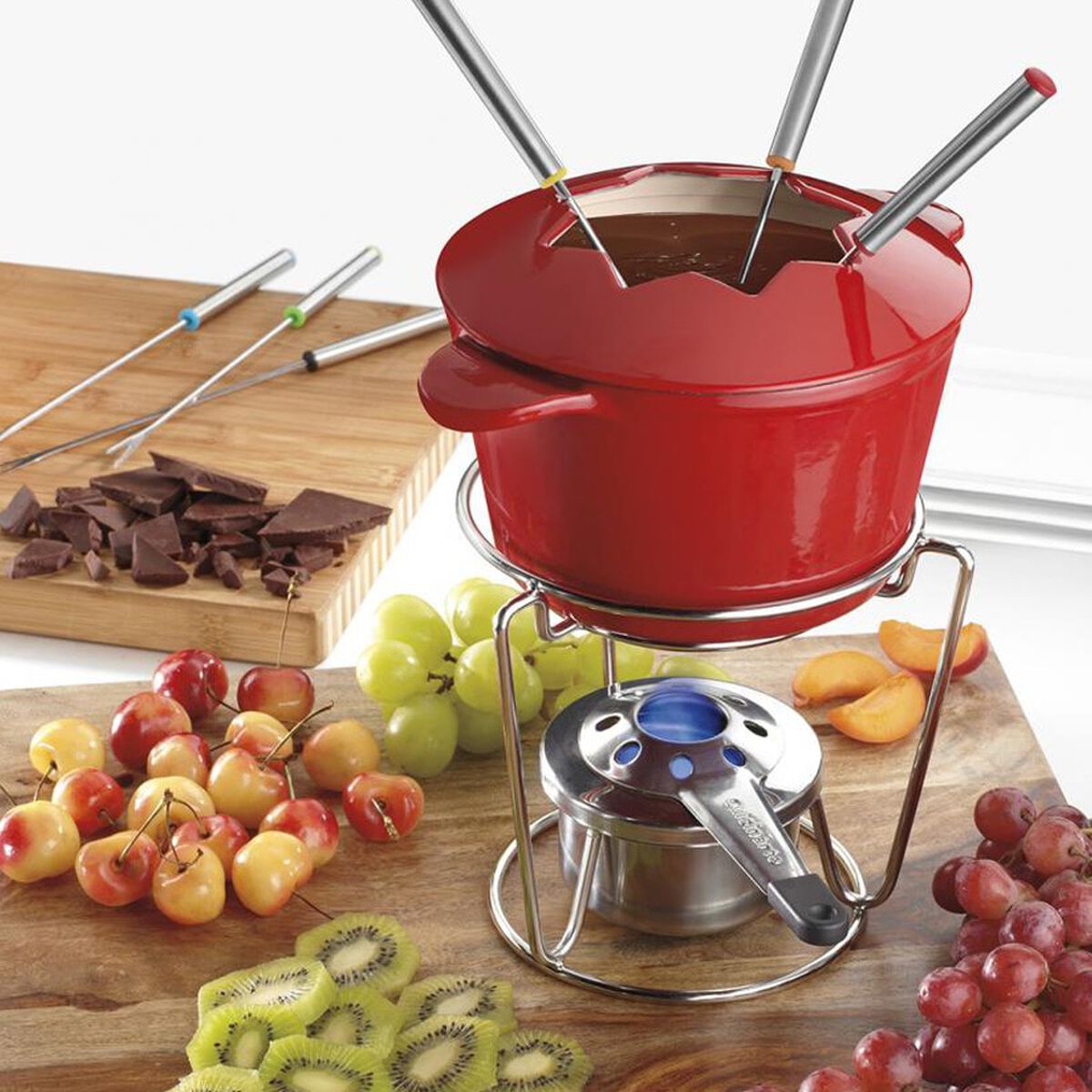 Discontinued Chef&rsquo;s Classic&trade; Enameled Cast Iron 13-Piece Fondue Set 3