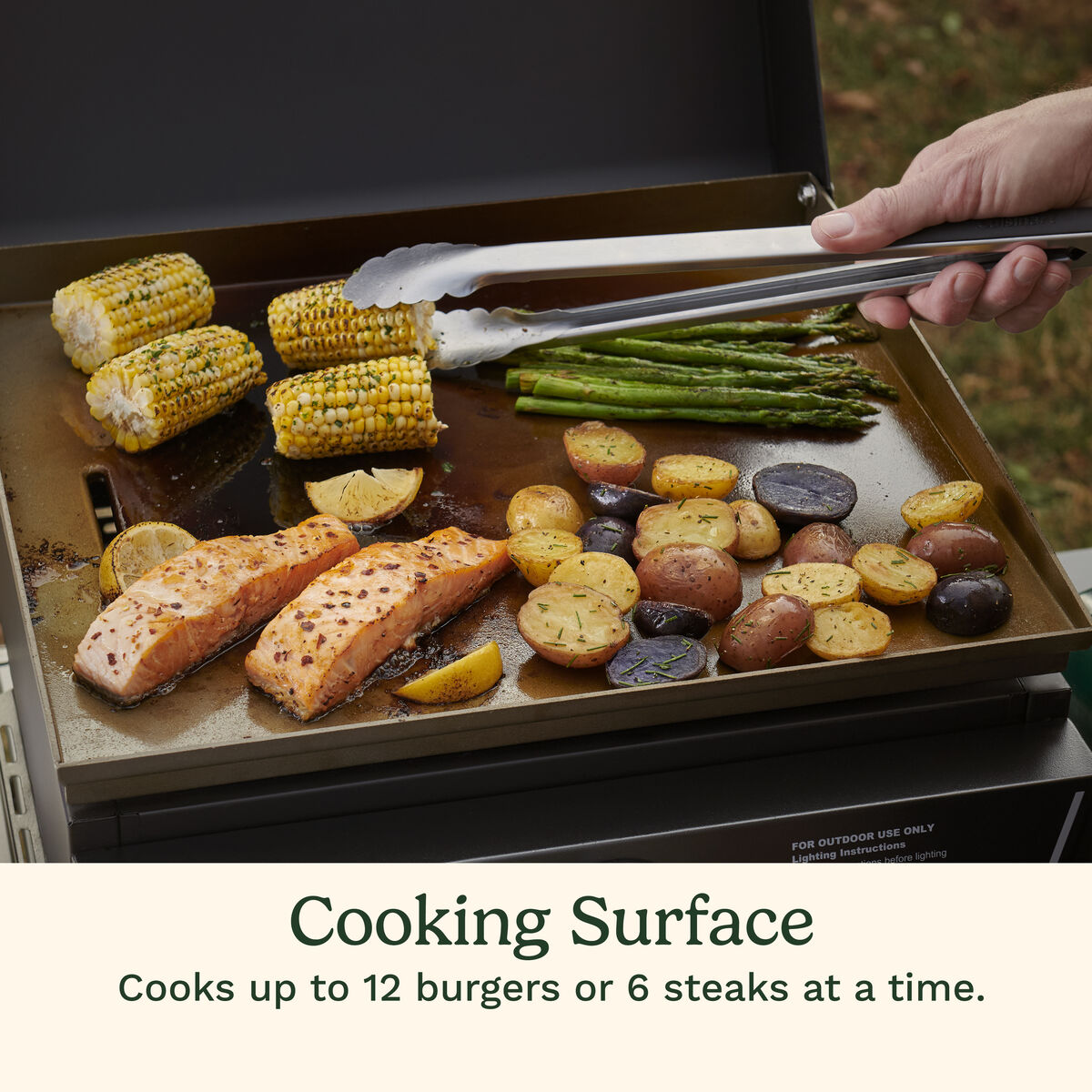 17" Tabletop Gas Griddle with Hood