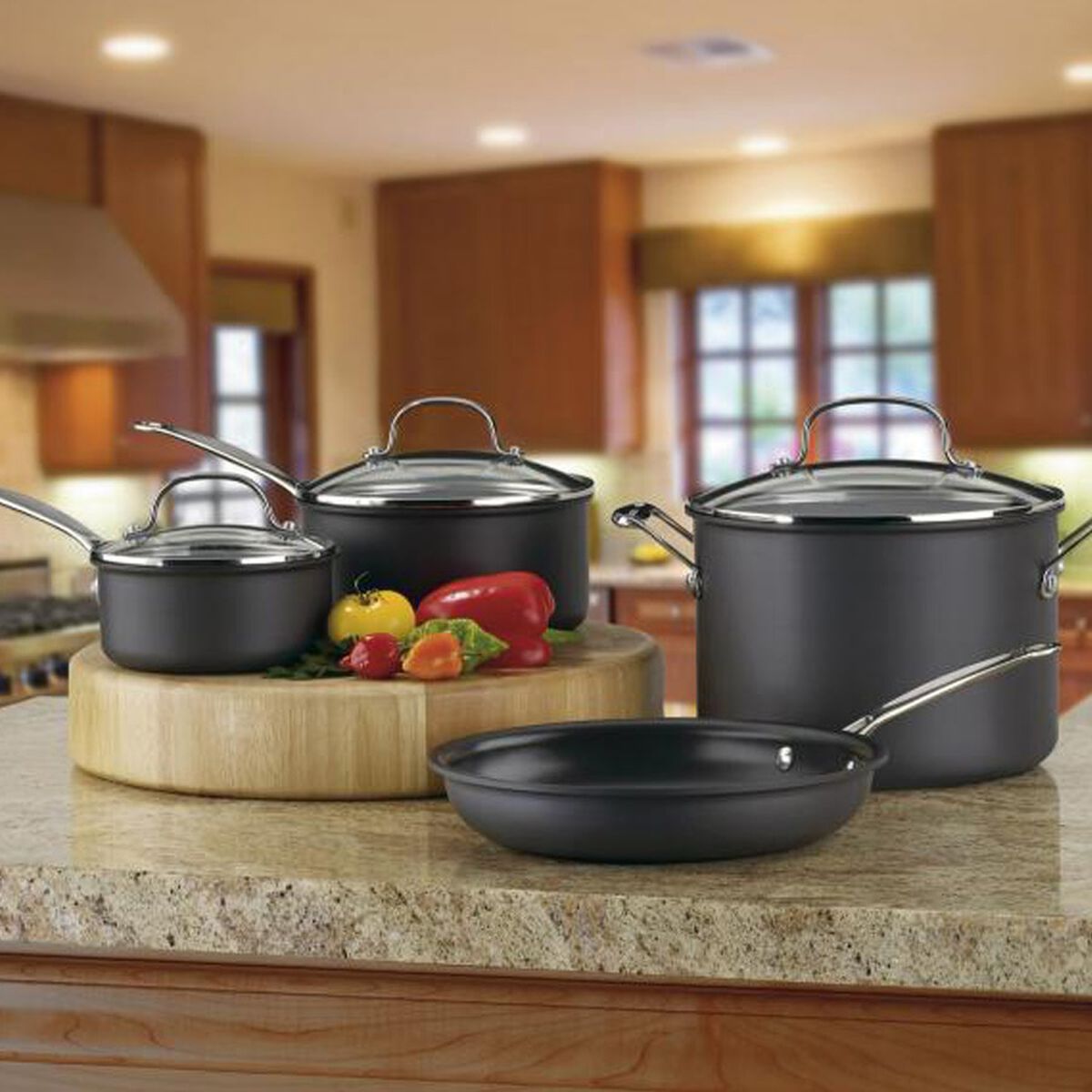 Discontinued Chef's Classic&trade; Nonstick Hard Anodized 7 Piece Set 3
