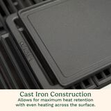 Reversible Cast Iron Grill/Griddle Plate 5
