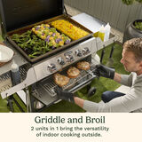 28" Outdoor Griddler&trade; - 2-in-1 Griddle & Broiler