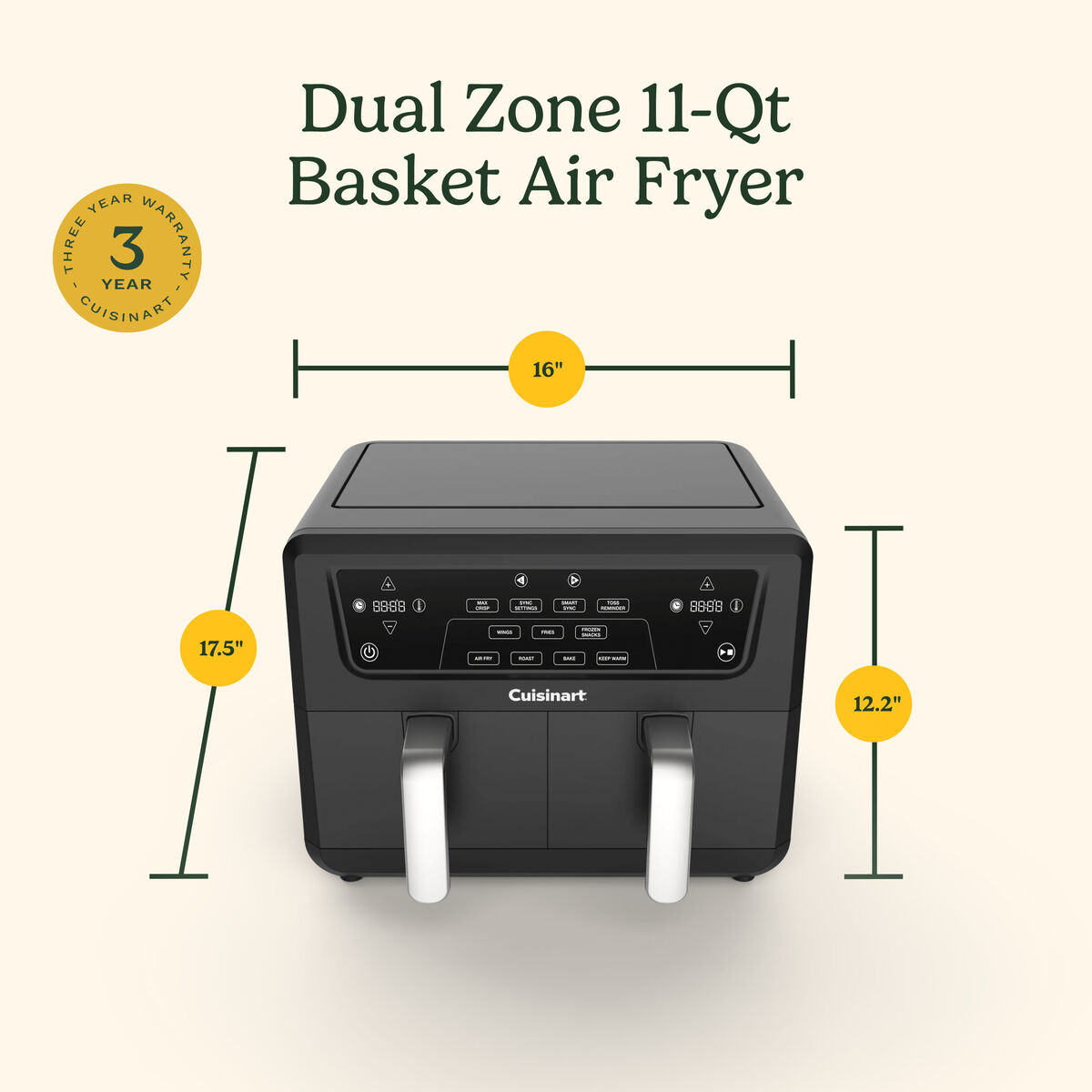 11-qt Dual Basket Air Fryer