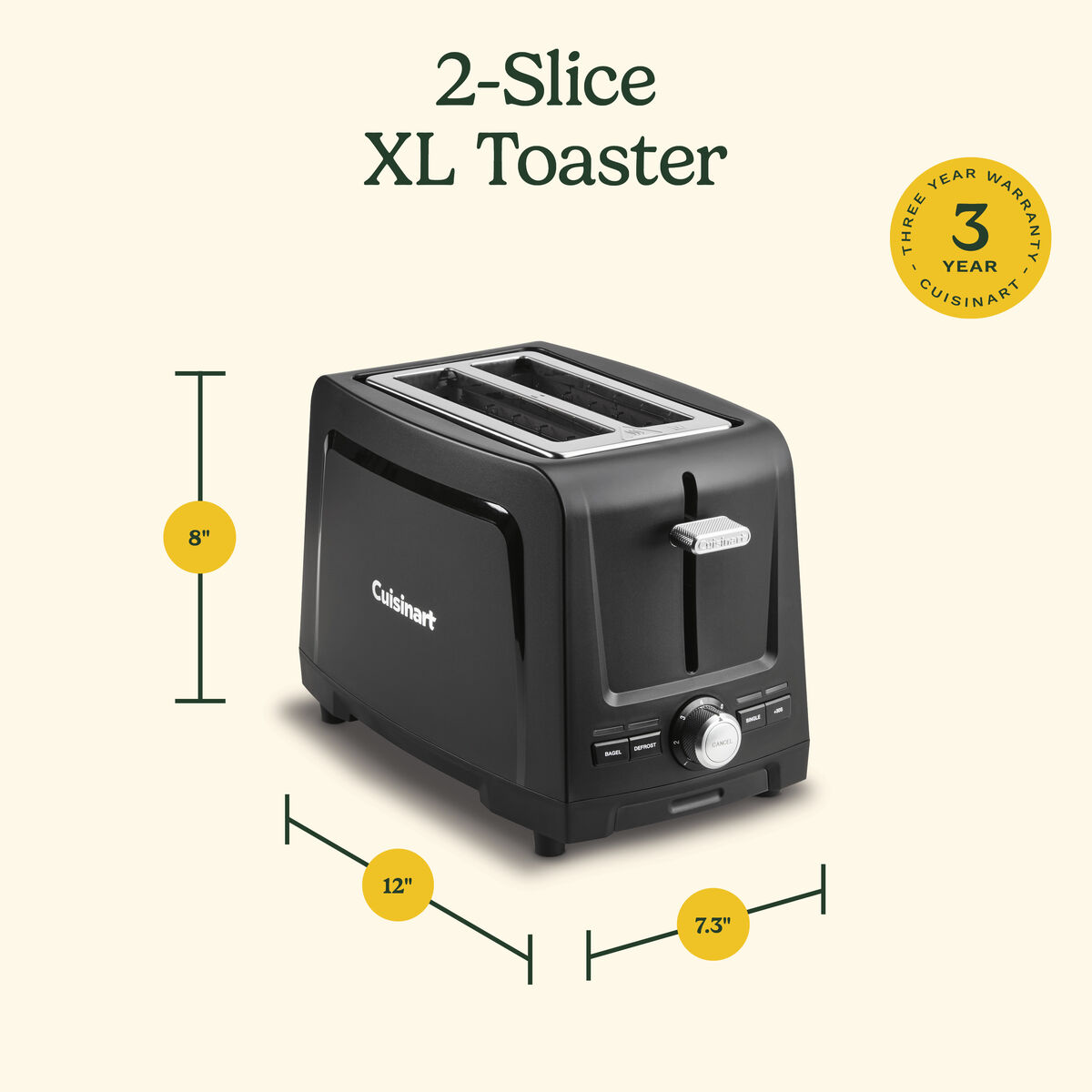 2-Slice XL Slot Toaster 7