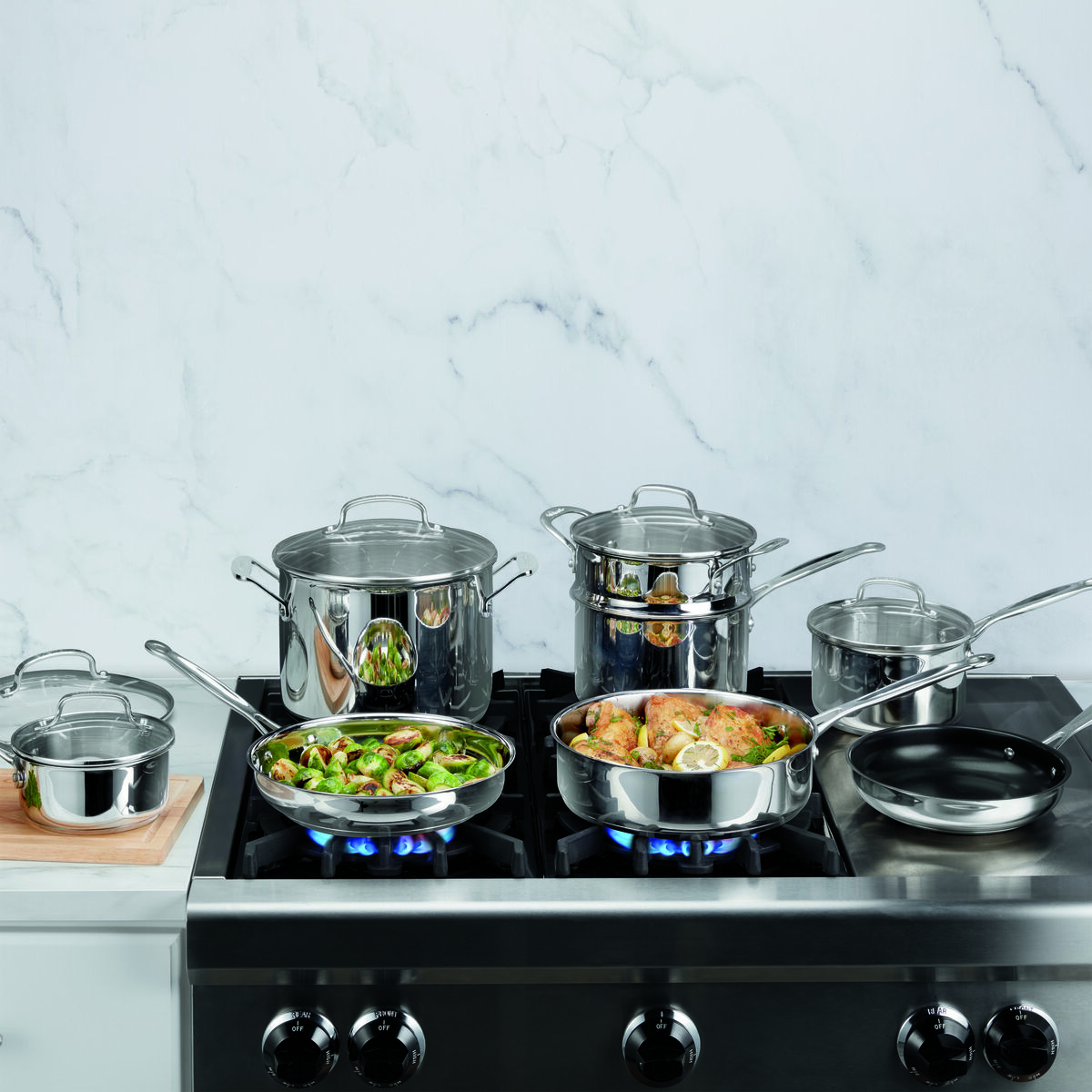 Chef's Classic&trade; Stainless Cookware 13-Piece Set