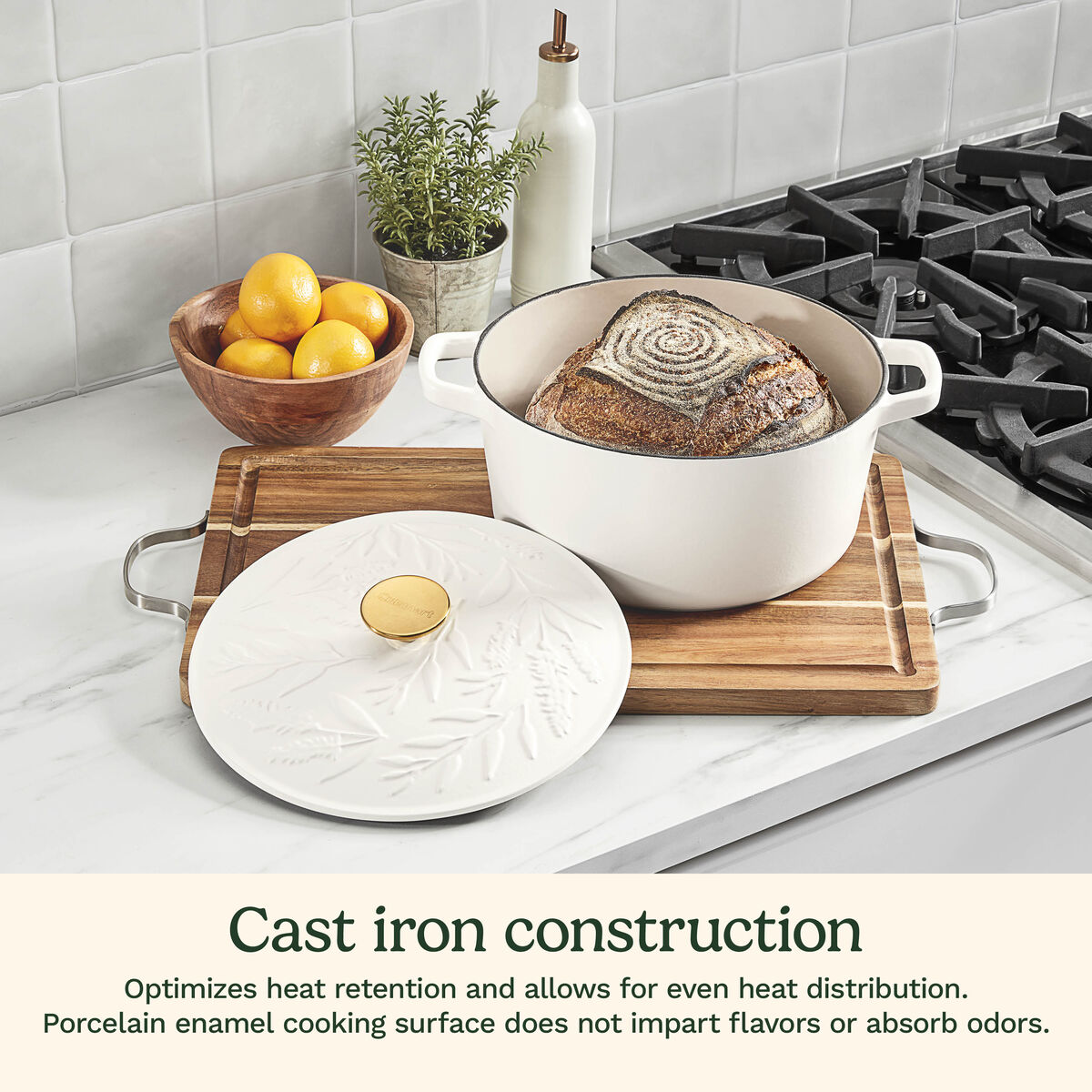 Earth & Essence 5 Qt. Casserole with Cover - Sage Design 3