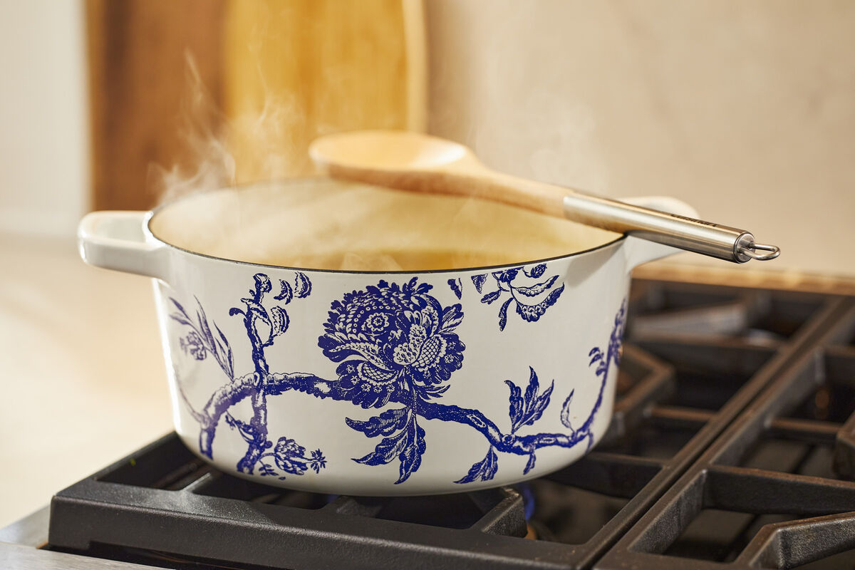 Discontinue Caskata&trade; 5 Qt. Round Covered Casserole - Floral Landscape 4
