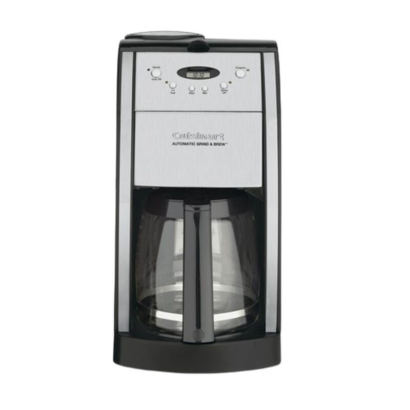 Discontinued Grind & Brew 12 Cup Automatic Coffeemaker with Brushed Metal Italian Styling