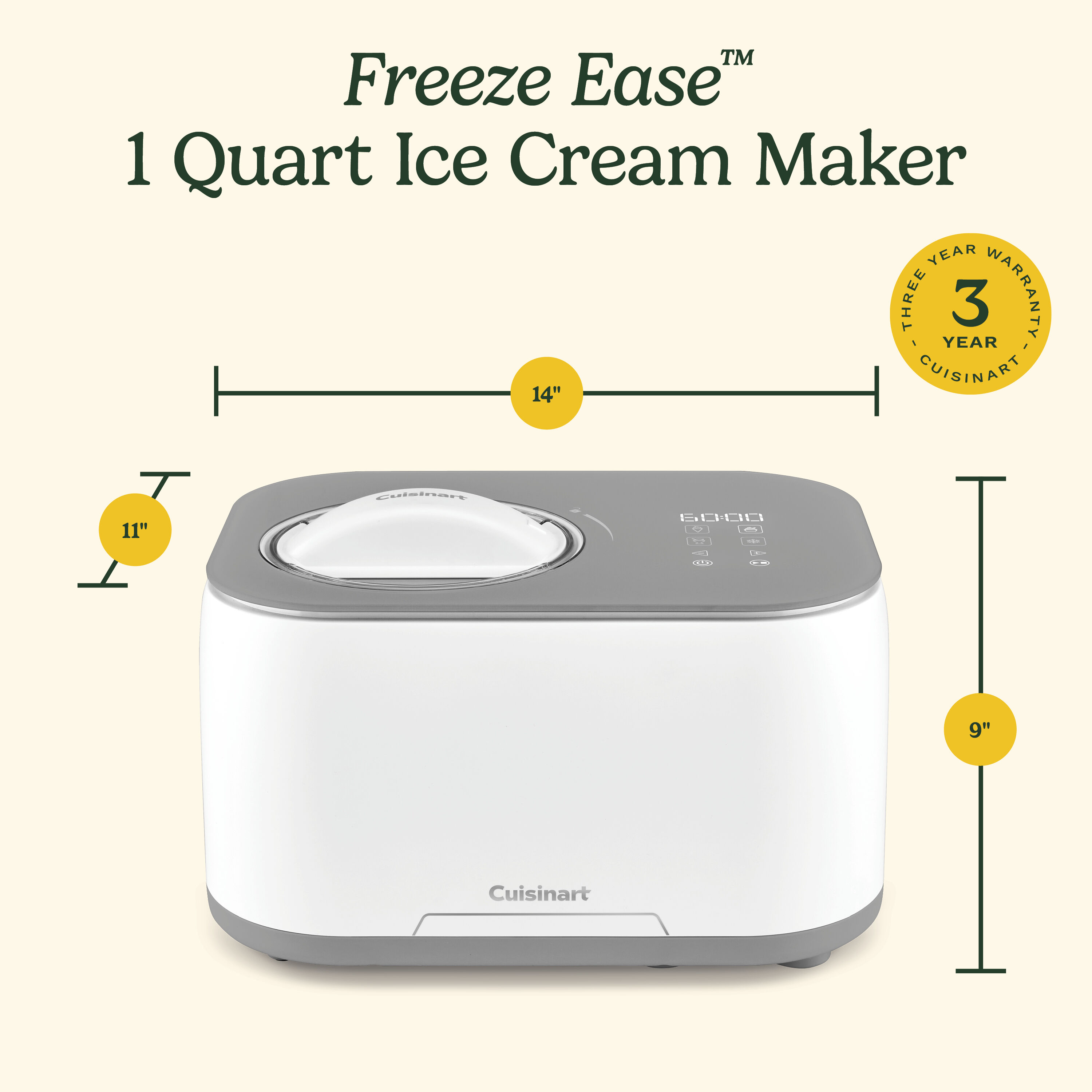 Freeze Ease 1qt Ice Cream Maker - Cuisinart