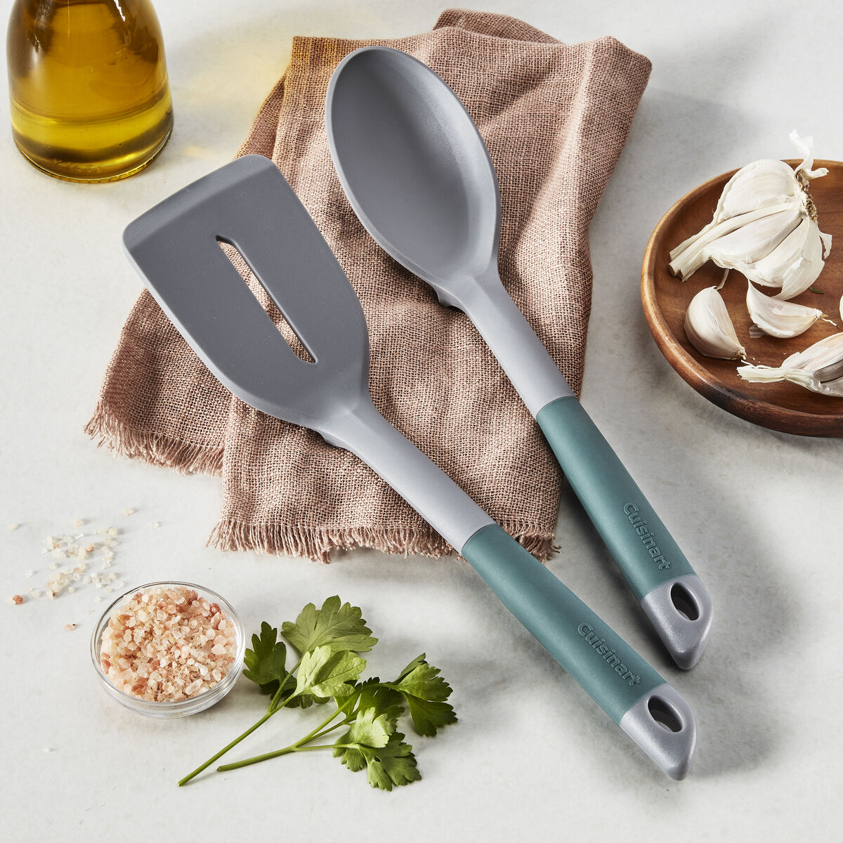 FlexTouch 2pc Tool Set: Slotted Turner & Solid Spoon 3