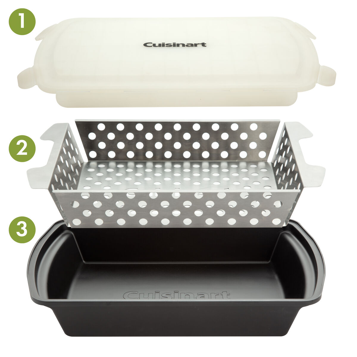 Marinade and Grilling Basket Set 2
