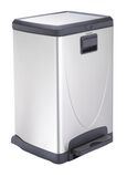 Discontinued 50 Liter Stainless Rectangle Step Trash Can 1