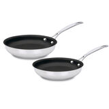 Chef's Classic&trade; Stainless Set of 2 Non-Stick Skillets (9" Skillet & 11" Skillet) 1