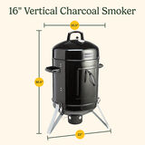 16" Vertical Charcoal Smoker 2