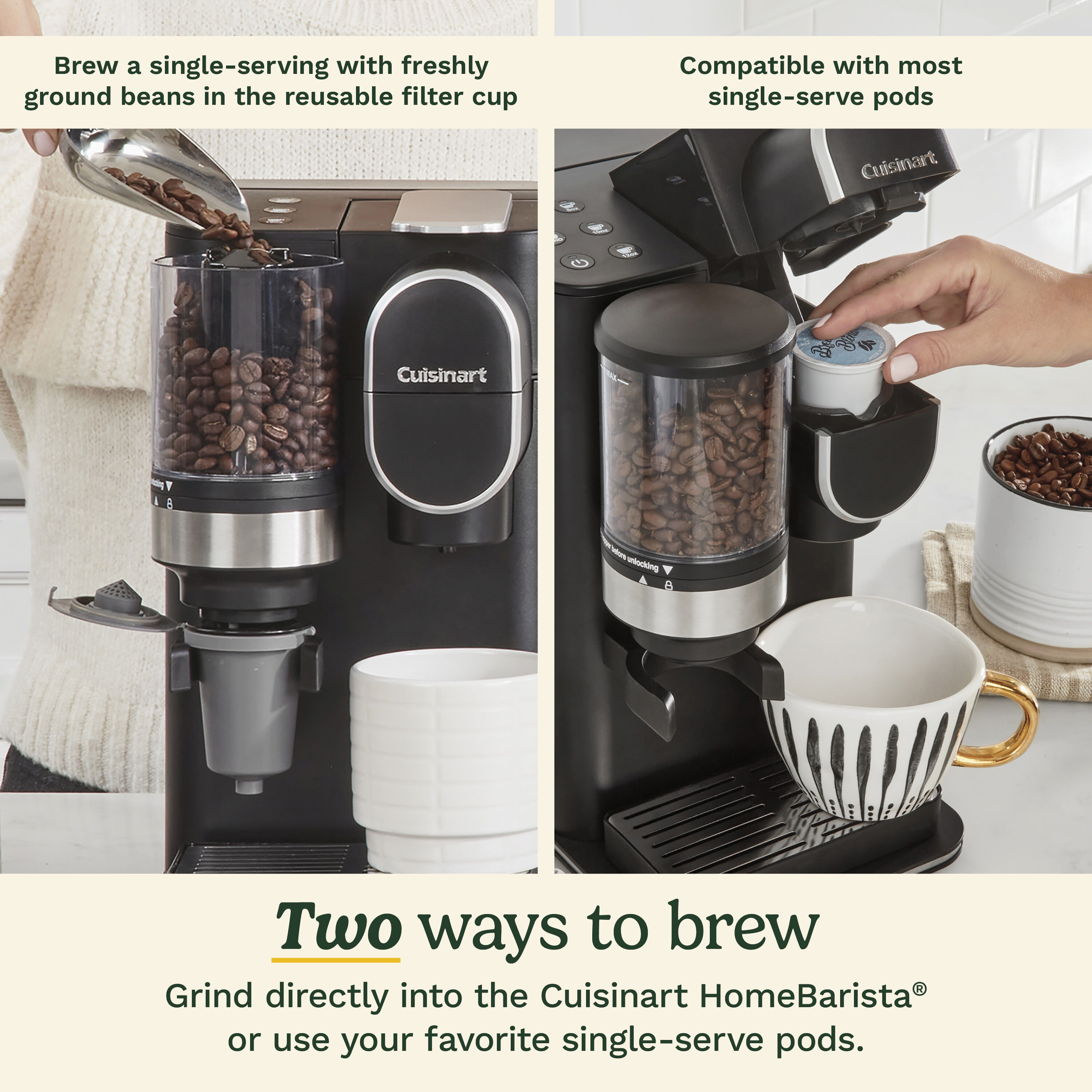 Grind & Brew Single-Serve Coffee Maker (DGB-2) | $90 Off! - Cuisinart