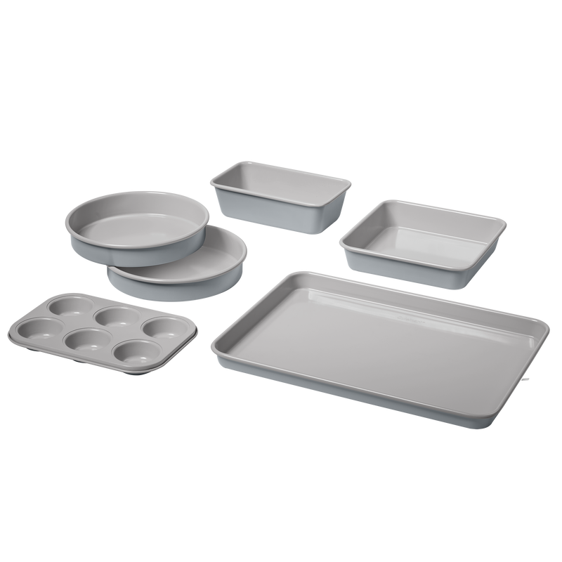 6-Pc Culinary Collection Ceramic Nonstick Bakeware Set - Gorgeous Gray