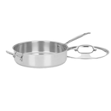 Discontinued Chef's Classic&trade; Stainless 5.5 Quart Saut&eacute; Pan with Helper Handle & Cover 1