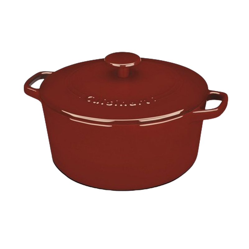 Chef’s Classic™ Enameled Cast Iron Cookware 5 Quart Round Covered Casserole