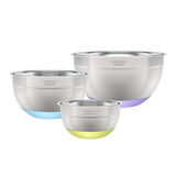 Stainless Steel Mixing Bowls with Non-slip Base (Set of 3) 1