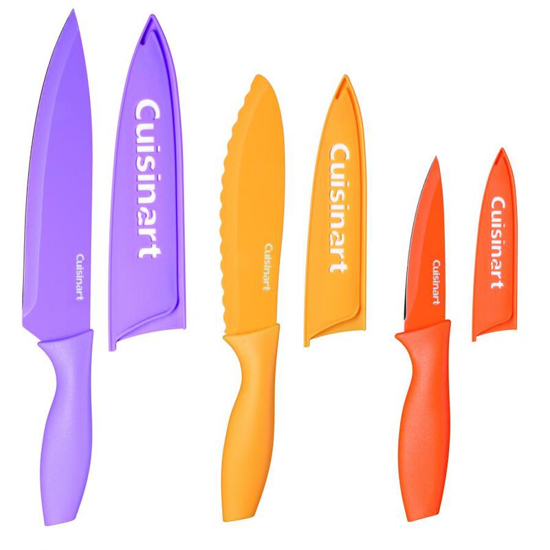 6 Piece Nonstick Color Knife Set